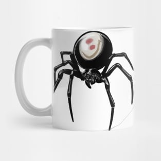 Cute Black Widow Spider Drawing Mug